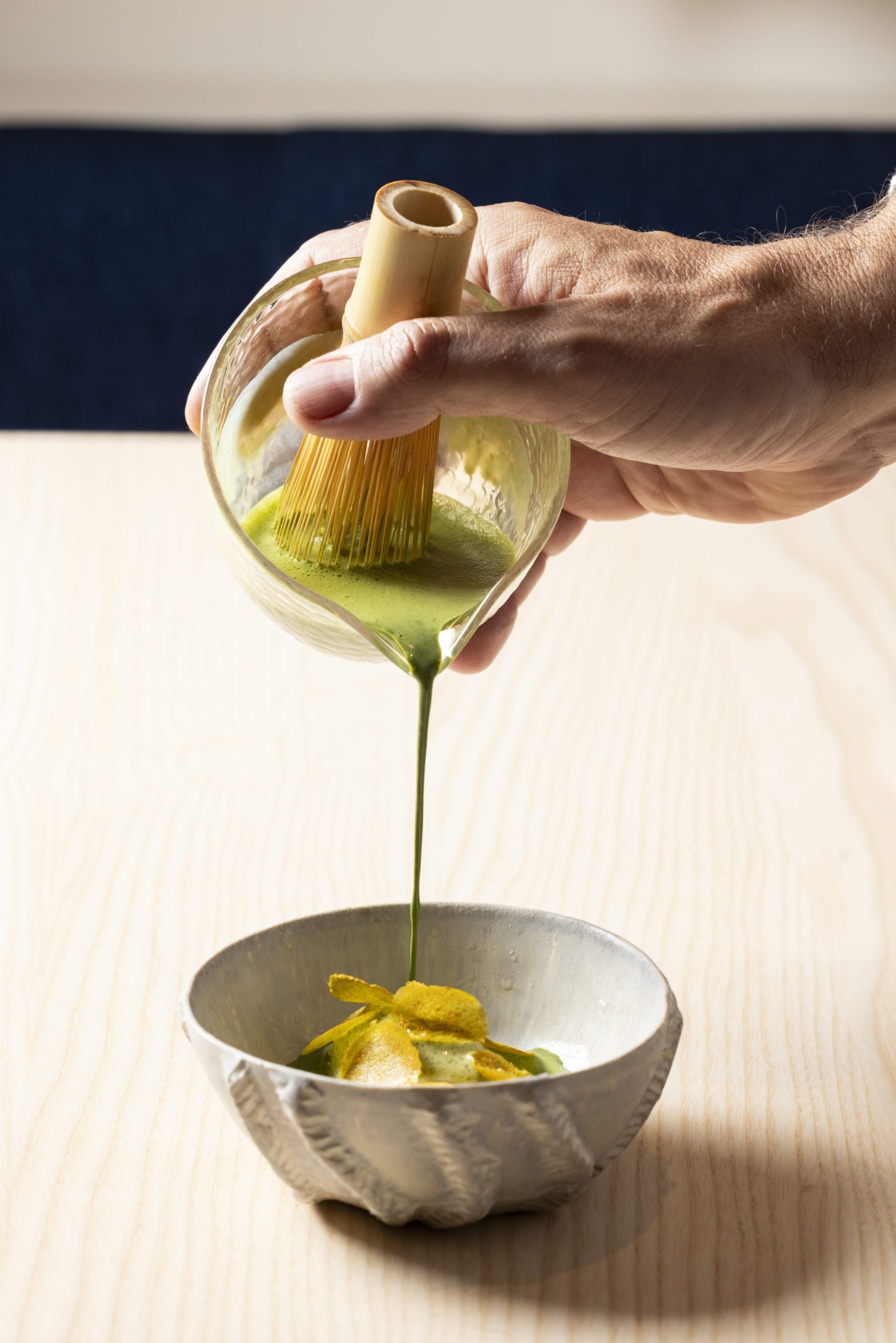 oboreta, glace à la camomille fraiche et thé matcha @monte carlo sbm