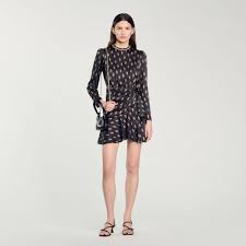 robe courte imprimée