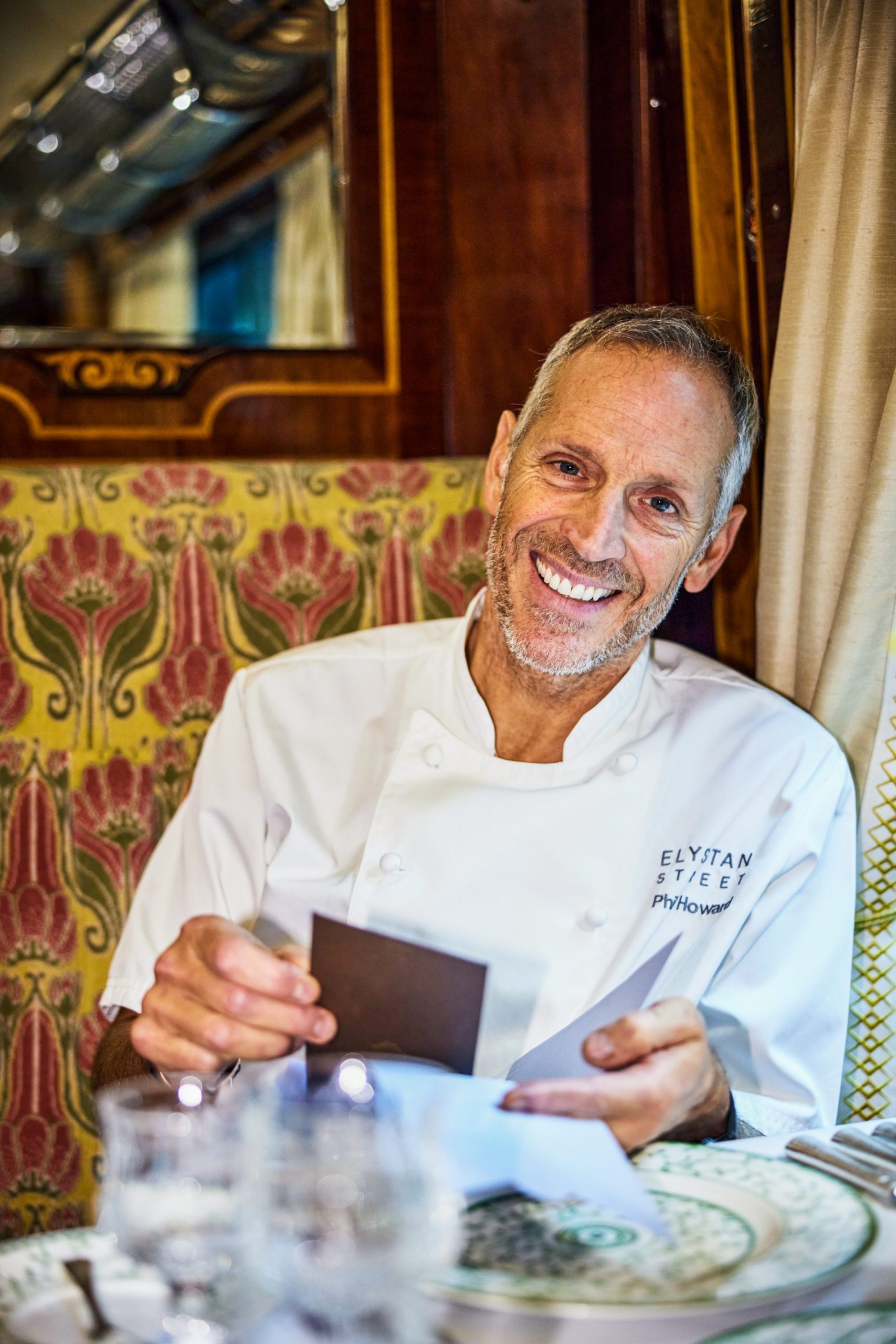 chef phil howard on the british pullman photo credit: will heap