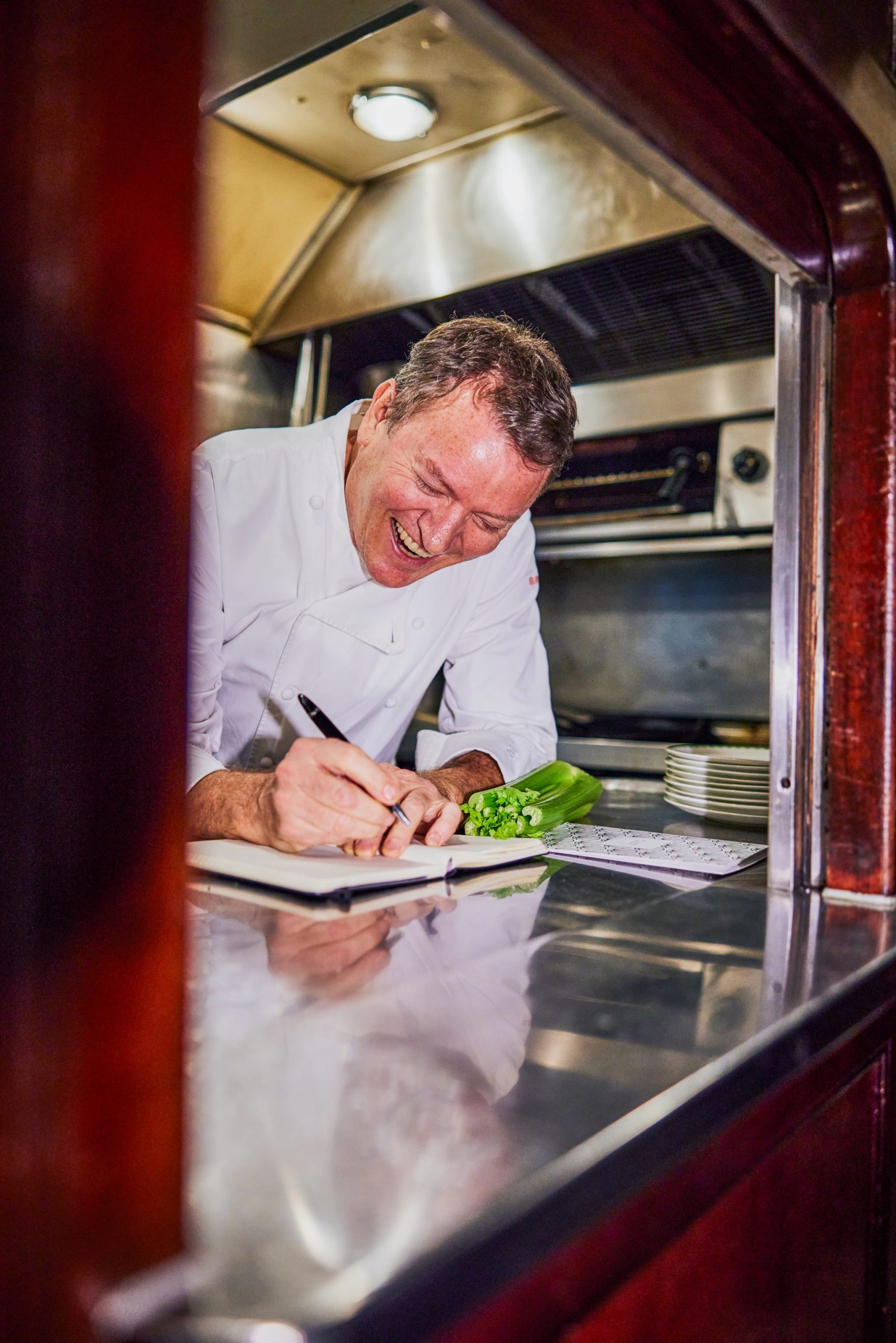 chef theo randall on the british pullman photo credit: will heap