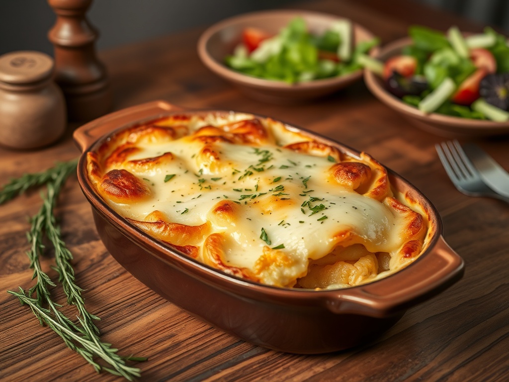gratin de pommes de terre à la tome de bauges
