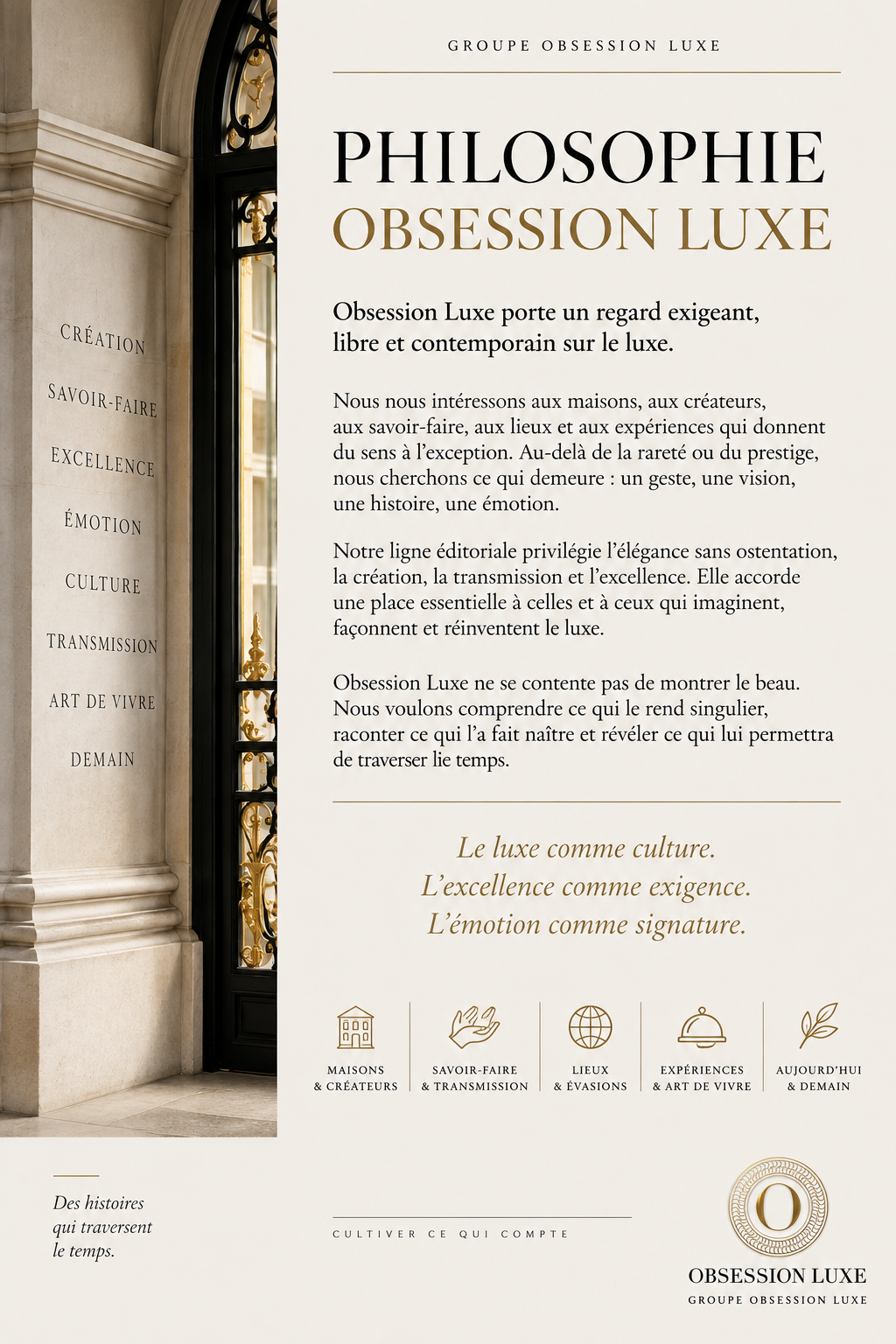 philosophie obsession luxe